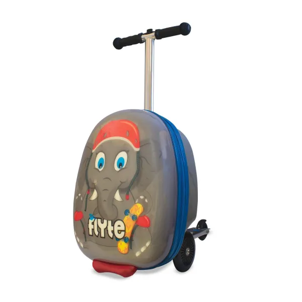 Eddie the Elephant 18" Scooter Suitcase Folding Luggage With Wheels