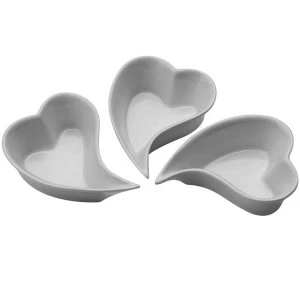 Premier Housewares Heart Shape Serving Dishes - Set of 3