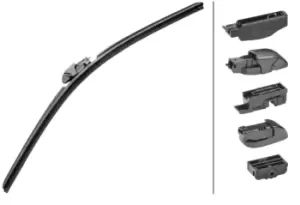 HELLA Wiper blade 9XW 358 053-191 Windscreen wiper,Window wiper VW,AUDI,MERCEDES-BENZ,Golf IV Schragheck (1J1),Golf V Schragheck (1K1),POLO (9N_)