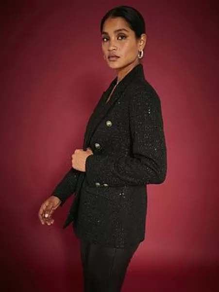 Premium Sequin Boucle Blazer