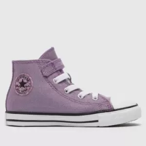 Converse Purple Hi Underwater Glitter Girls Toddler Trainers