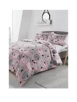 Fusion Fusion Dotty Sheep Duvet Set Blush - Db