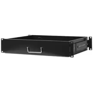 Intellinet 19" Drawer Shelf 2U Shelf Depth 350mm Max 30kg Black Three Year Warranty