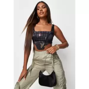 Missguided Butterfly Corset top - Multi