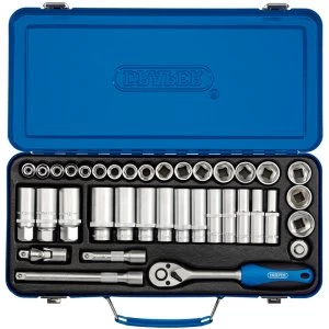 Draper 3/8" Square Drive Metric Socket Set (37 Piece)