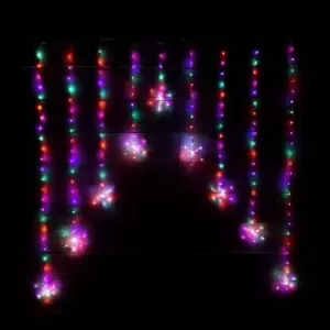 Premier Decorations Pin Wire 1.2m Snowflake Curtain Christmas Lights