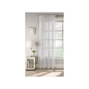 Tyrone Textiles Ltd - Pandora Voile Panel 140cm x 229cm, White