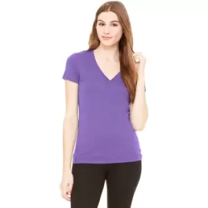 Bella Ladies/Womens Triblend Crew Neck T-Shirt (M) (Purple Triblend)