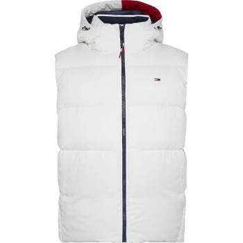 Tommy Jeans Essential Gilet - White YBR