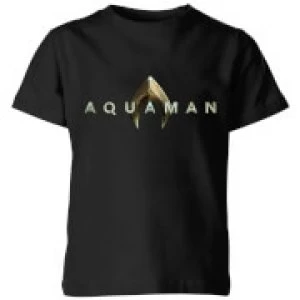 Aquaman Title Kids T-Shirt - Black - 3-4 Years