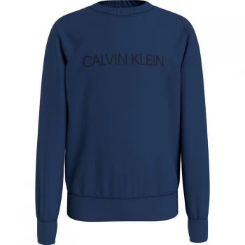 Calvin Klein Junior Boys Institutional Crew Sweatshirt - Ensign CFA