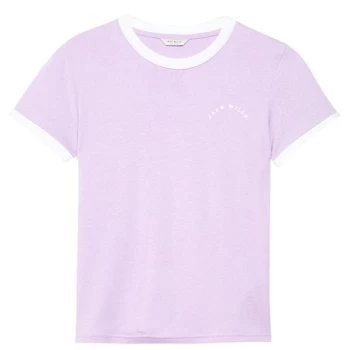 Jack Wills Trinkey Ringer T-Shirt - Lilac