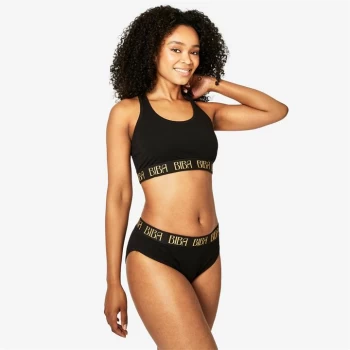 Biba BIBA Soft Cotton Bra - Black Logo