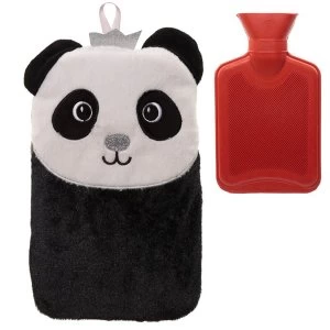 Plush Pandarama Crown 1 Litre Hot Water Bottle and Cover