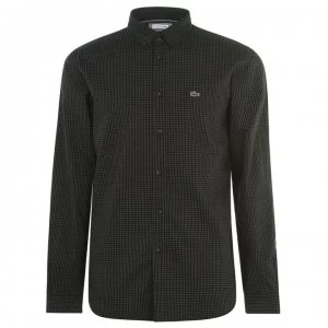 Lacoste Long Sleeve Check Shirt - Green 1PB