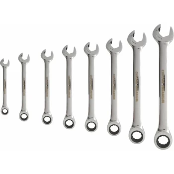 8-19MM Double Ratchet Combination Spanner Set, 8 Piece - Kennedy