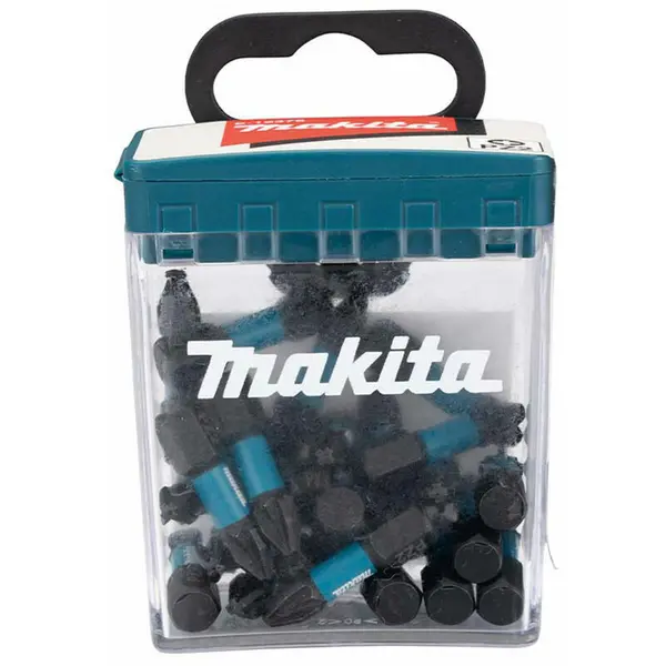 Makita Impact Black Torsion Pozi Screwdriver Bits PZ2 25mm Pack of 25