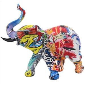 Graffiti Elephant Figurine By Lesser & Pavey