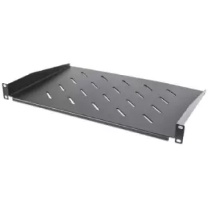 Intellinet 19" Cantilever Shelf 1U Shelf Depth 300mm Vented Max 25kg Black Three Year Warranty