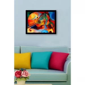 SC0674 Multicolor Decorative Framed MDF Painting