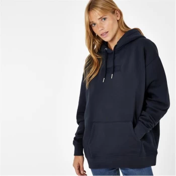 Jack Wills Overhead Longline Hoodie - Navy