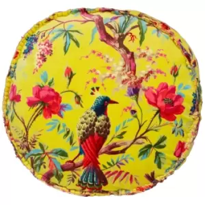 Paradise Velvet Round Cushion Aracia, Aracia / 50 x 12cm / Cover Only