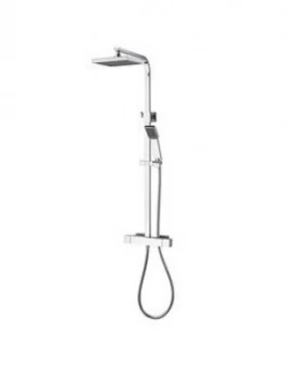 Aqualisa Square Bar Valve Mixer Shower With Drencher