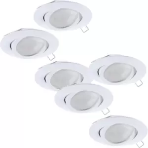 2 PACK 3 PACK Flush Ceiling Downlight White Aluminium Round Spotlight 5W GU10