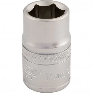 Draper 3/8" Drive Satin Finish Hexagon Socket Metric 3/8" 11mm