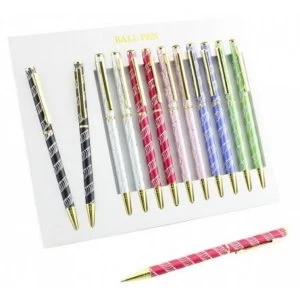 Pack of 12 Ball Laser Assorted Pens