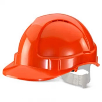 BBrand Economy Vented Safety Helmet Orange Ref BBEVSHO Up to 3 Day