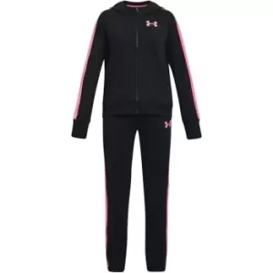 Under Armour Knit Hooded Tracksuit Set Junior Girls - Black