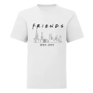 Friends Girls NYC Dates Cropped T-Shirt (12 Years) (White)