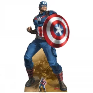 Star Cutouts The Avengers Captain America Oversized Cardboard Cut Out