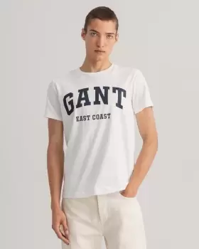 GANT Men Logo T-Shirt (S) White