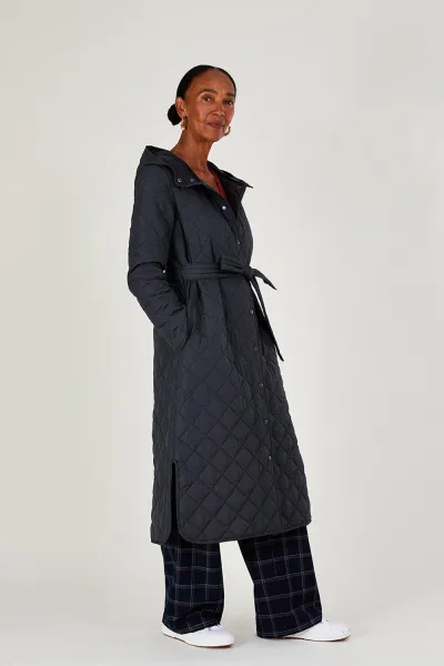 Piper padded shawl collar coat