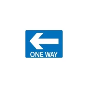 Sitesafe - One Way Left Post-fix Class 2 Reflective Aluminium Sign - 600 x 450mm