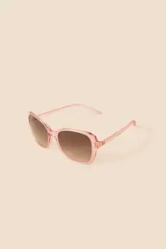 Clear Oversized Square Sunglasses