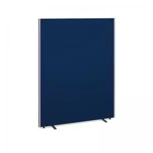 Floor standing fabric screen 1800mm high x 1400mm wide - blue