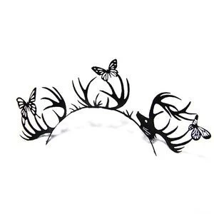 Paperself Paper False Lashes - Deer And Butterfly Black