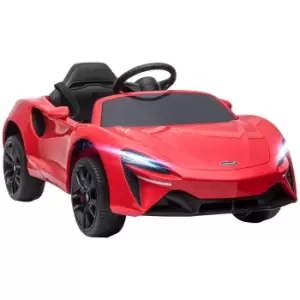 HOMCOM Mclaren Licensed Kids Electric Ride on Car with Butterfly Doors, 12V Powered Electric Car with Remote Control, Music, Horn, Headlights, MP3 Slo