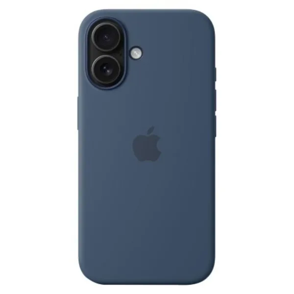 Apple Silicone Case with MagSafe for iPhone 16 - Denim