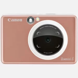 Canon Zoemini S Instant Camera Colour Photo Printer, Rose Gold