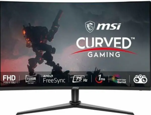 MSI Optix G243VCV Full HD 24" Curved VA Gaming Monitor - Black