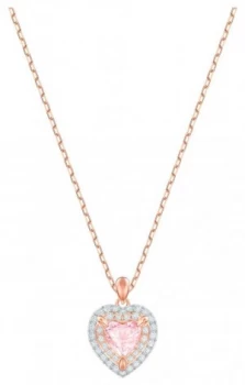 Swarovski One Rose Gold Plated Pendant Necklace Multi- Jewellery