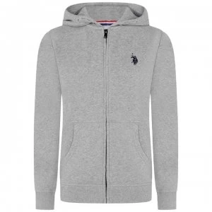 US Polo Assn Zip Hoodie - Vintage Grey