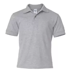 Gildan DryBlend Childrens Unisex Jersey Polo Shirt (Pack Of 2) (M) (Sport Grey)