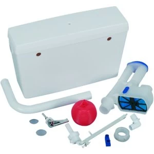 Wickes 9L Low Level Plastic Cistern - White 510 x 150 x 327mm