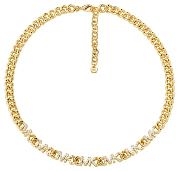 Michael Kors MKJ7959710 Womens Gold-Tone Cubic Zirconia MK Jewellery