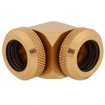 Corsair XF Hardline 90 Angled 14mm Gold Fitting - Twin Pack (CX-9052016-WW)